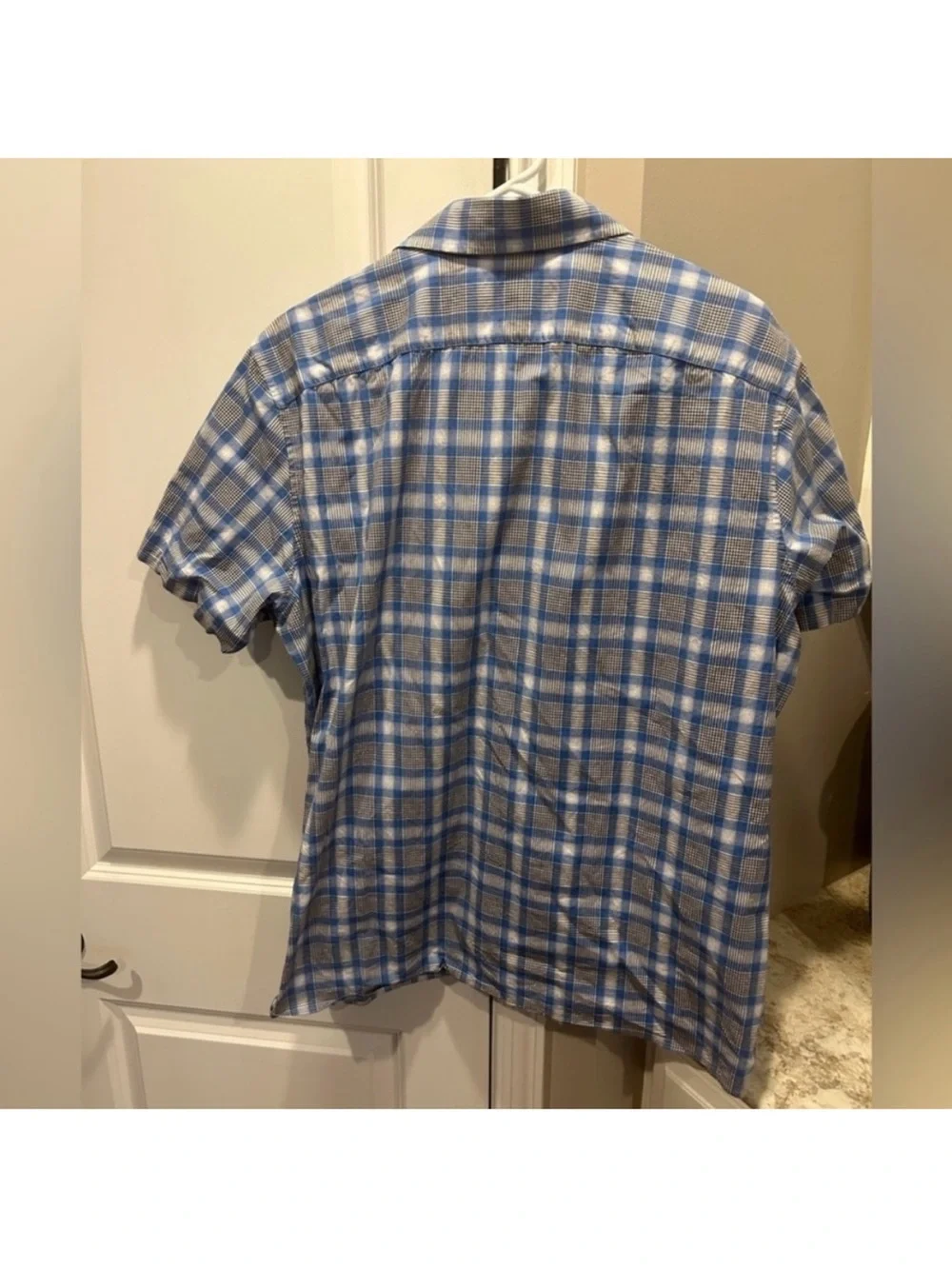 Men’s Banana Republic Short Sleeve Plaid Button up shirt XL